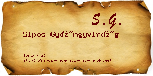 Sipos Gyöngyvirág névjegykártya