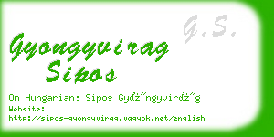 gyongyvirag sipos business card